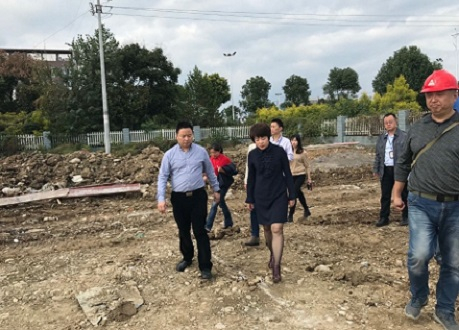 廖雪梅一行到公司安州新區(qū)調(diào)研